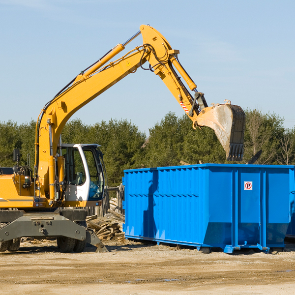 how many times can i have a residential dumpster rental emptied in Saxeville